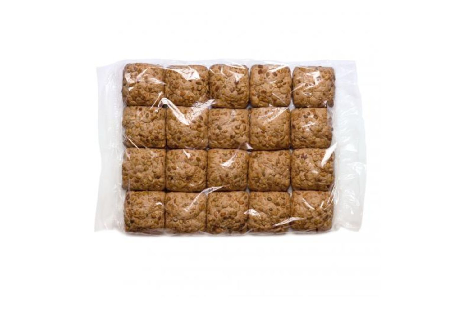 Vreckoged bread product