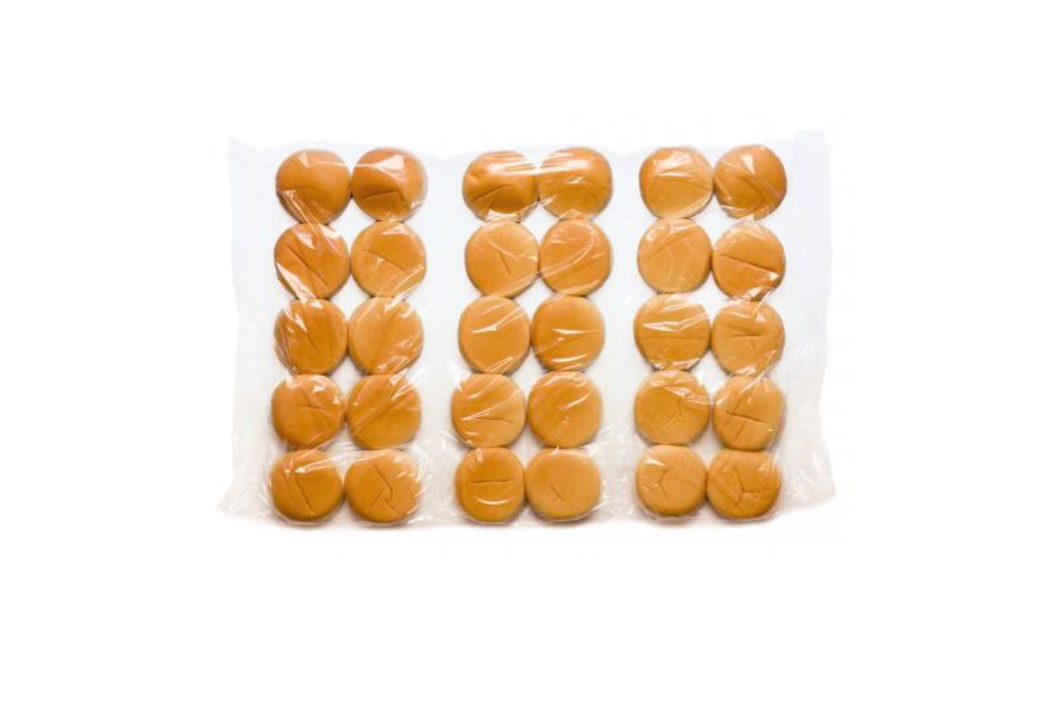 Vreckoged bread product